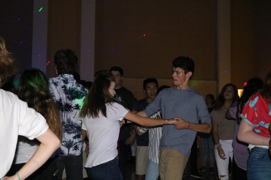 Luke McLane 21’ scores himself a dance with a lucky lady from one of our sister schools.