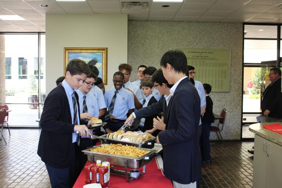 The students and the ambassadors then get to enjoy a lunch together.